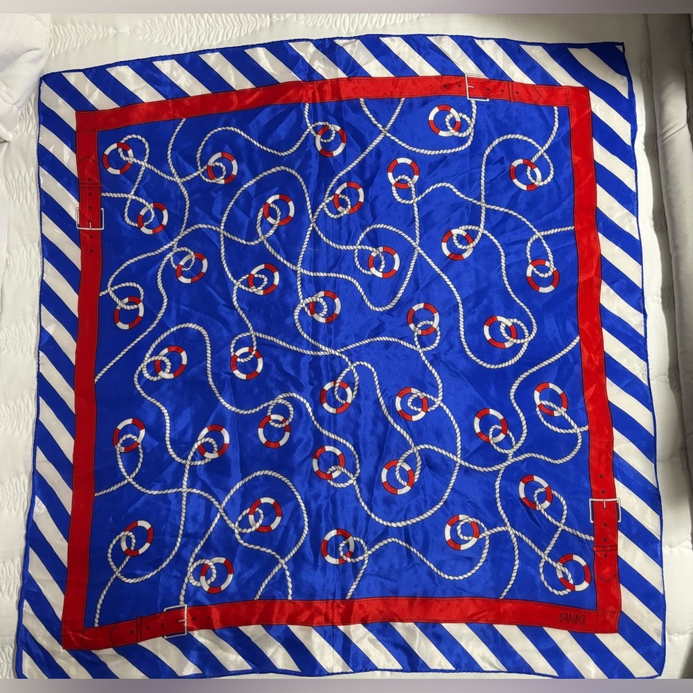 Echo Nautical 30x30 Square Scarf